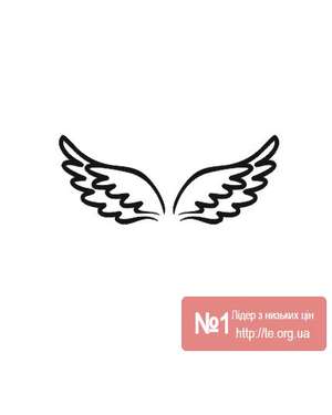 Крила ангела, янгола для фотозони, банера 2шт наклейка 722, зображення 6