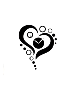 Дизайнерський настінний годинник - серце 724