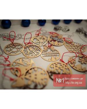 Комплект дзеркальних іграшок для ялинки Time Decor 725, зображення 13