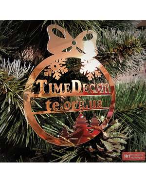 Комплект дзеркальних іграшок для ялинки Time Decor 725, зображення 8