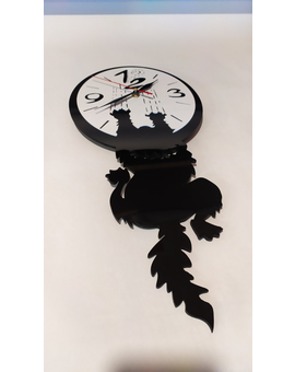 Декоративний настінний годинник із котиком 727, зображення 3