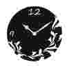 Круглий настінний годинник з візерунком Flowers - Time Decor 736 - Картинка 1