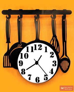 Великий Настінний годинник для кухні - Інвентар 738, зображення 3