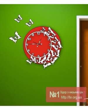 3D настінний годинник із метеликами - вибір кольору - Time Decor 750, зображення 6