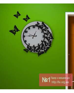 3D настінний годинник із метеликами - вибір кольору - Time Decor 750, зображення 7