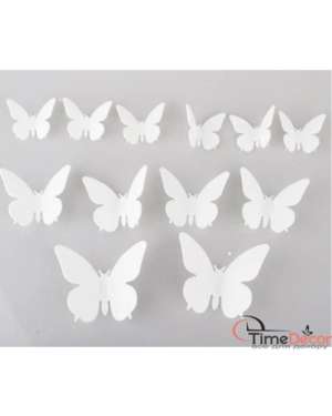 Дзеркальні 3D метелики комплект 12шт. - 752, зображення 13