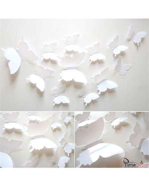 Дзеркальні 3D метелики комплект 12шт. - 752, зображення 9