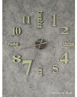 3D годинник англійський стиль - люмінесцентний, світится у темряві 763, зображення 2