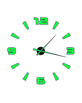 3D годинник з цифрами та поділками - люмінесцентний, світится у темряві 764