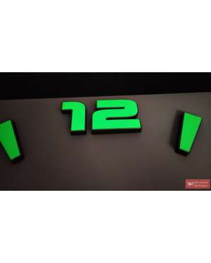 3D годинник з цифрами та поділками - люмінесцентний, світится у темряві 764, зображення 7