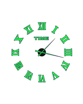 3D годинник з римськими цифрами - люмінесцентний, світится у темряві 765, зображення