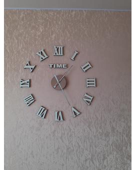 3D годинник з римськими цифрами - люмінесцентний, світится у темряві 765, зображення 1