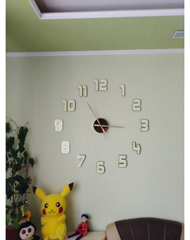 3D годинник з цифрами - люмінесцентний, світится у темряві 766, зображення 1