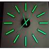 3D годинник мінімалістичний стиль - люмінесцентний, світится у темряві - Time Decor 767