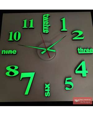 Стрілки які світяться у темряві для настінних 3D годинників + безшумний механізм 770, зображення 7