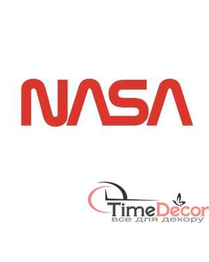 Наклейка на авто NASA logo - Time Decor 795