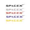 Наклейка на авто Spacex logo - Time Decor 796 - Картинка 2
