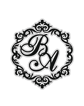 Весільна монограма з ініціалами, іменами молодят 798, зображення