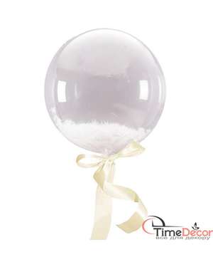 Пір'я натуральні для декору та повітряних кульок, колір білий - 804, зображення 6