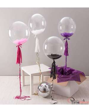 Пір'я натуральні для декору та повітряних кульок, колір білий - 804, зображення 7