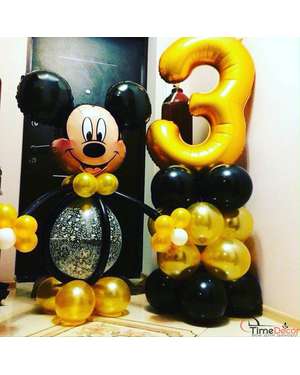 Повітряна фольгована кулька цифра 3 - 809, зображення 7