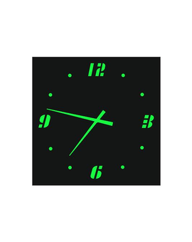 Настінний годинник з люмінесцентими цифрами, світится у темряві 831