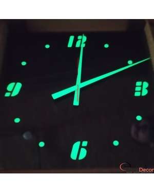 Настінний годинник з люмінесцентими цифрами, світится у темряві 831, зображення 3