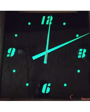 Настінний годинник з люмінесцентими цифрами, світится у темряві 831, зображення 4