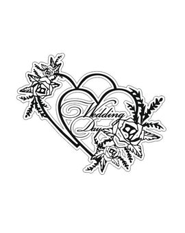 Весільна монограма Wedding Day - ХДФ 90х73см. - 835