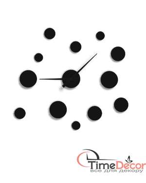 3D настінний годинник з колами, кругами Time Decor 848