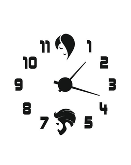 Настінний 3D годинник для перукарні салону 851, зображення