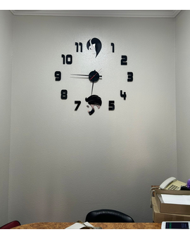 Настінний 3D годинник для перукарні салону 851, зображення 1