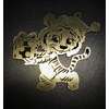 Тигр із подарунком - Сувенір Магніт, ялинкова прикраса Time Decor 858 - Картинка 1
