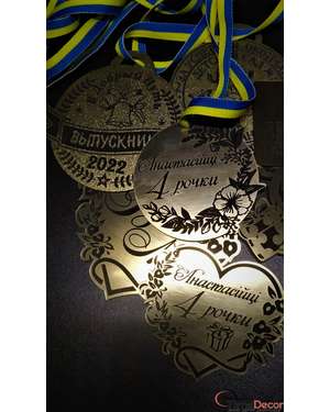 Сувенірна медаль на День Народження, Річницю, Ювілей - Time Decor 859, зображення 4