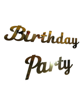 Birthday Party напис для фотозони, банеру