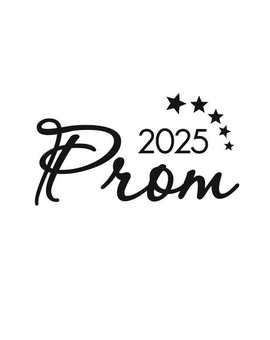 Prom 2025 із зірочками напис для фотозони, зображення 1