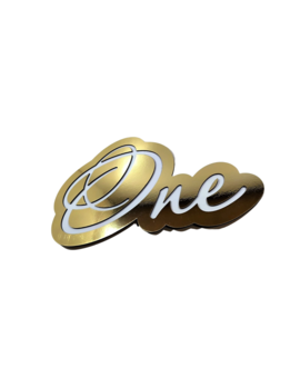 Неоновий One напис з підсвіткою для фотозони 910, зображення 1