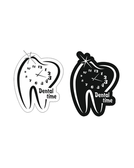 Настінний годинник у стоматологію в формі зуба Dental Time 913, зображення 3
