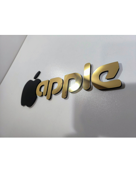 3D об'ємний логотип на стіну з брендом компанії - дзеркальні та матові кольори, зображення 2