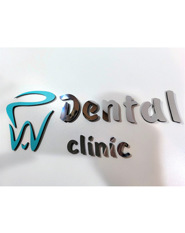 3D об'ємний логотип на стіну з брендом компанії - дзеркальні та матові кольори, зображення 5